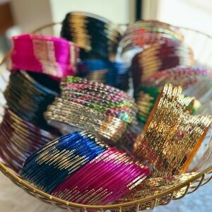30 Sets Of Colorful Plastic Boho Bangles - $5 Shipping! One Size!